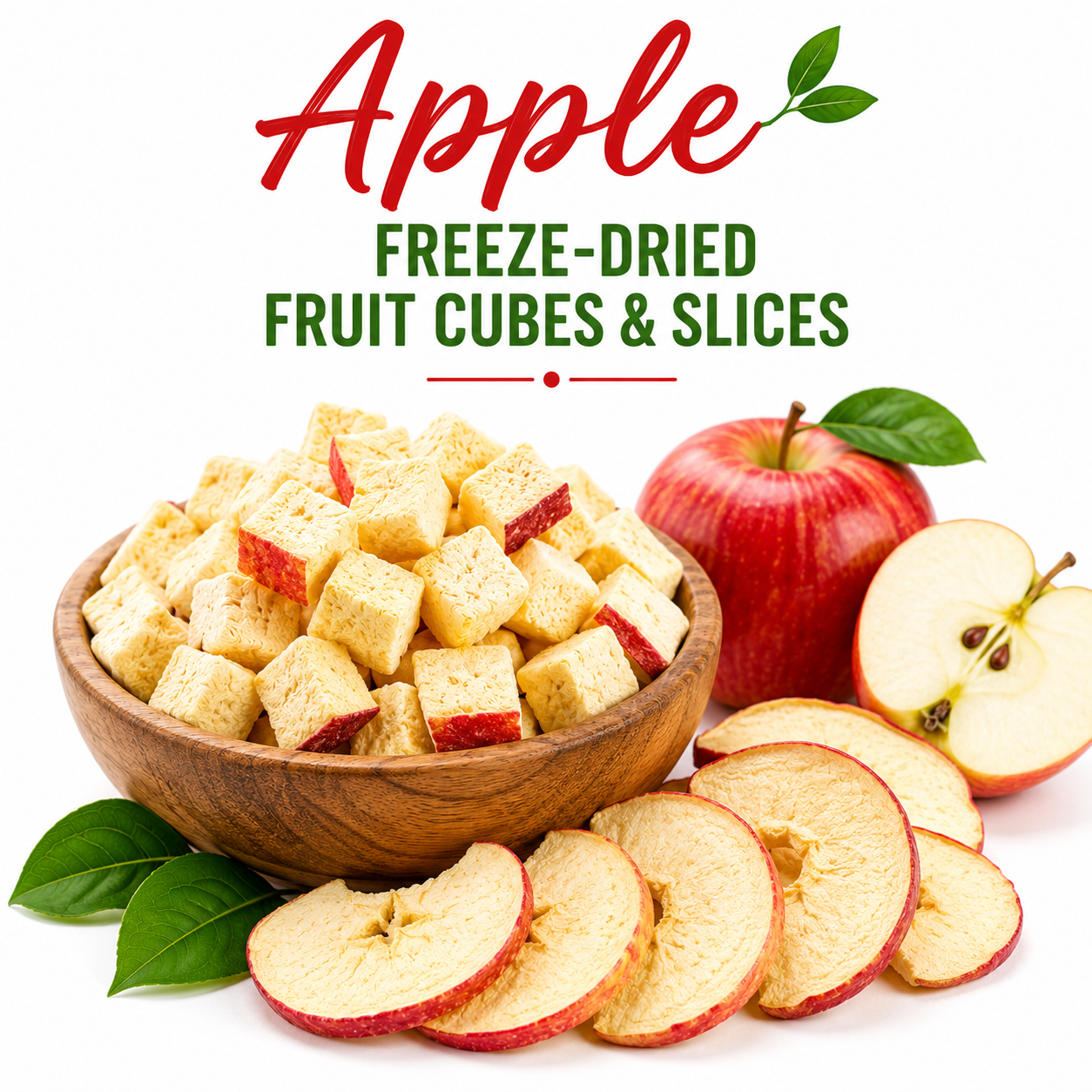 Apple — Freeze-Dried Fruit Cubes & Slices